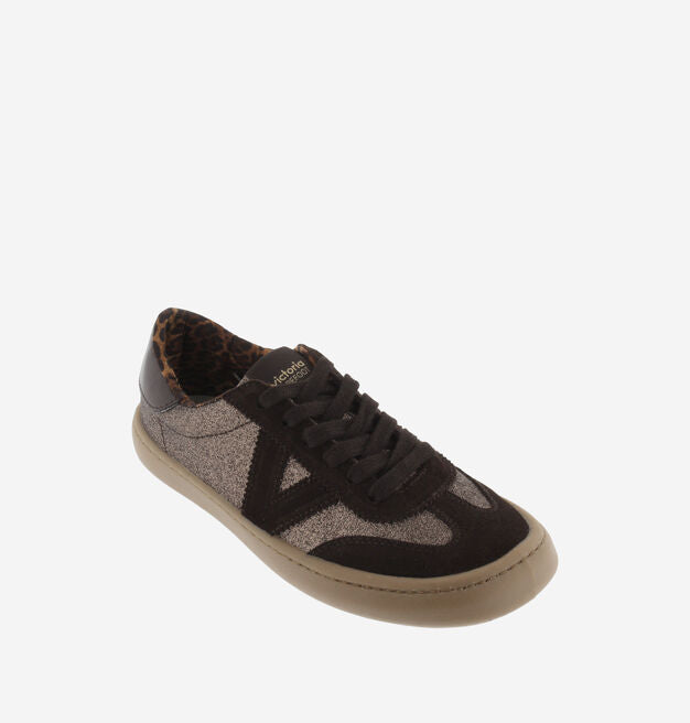 VICTORIA OLMO BAREFOOT GLITTER & SERRAJE MARRON CHOCOLATE