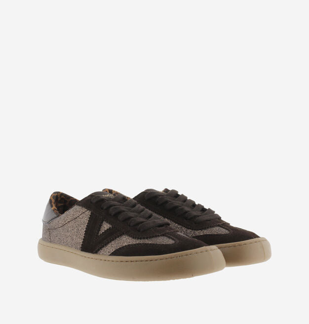 VICTORIA OLMO BAREFOOT GLITTER & SERRAJE MARRON CHOCOLATE