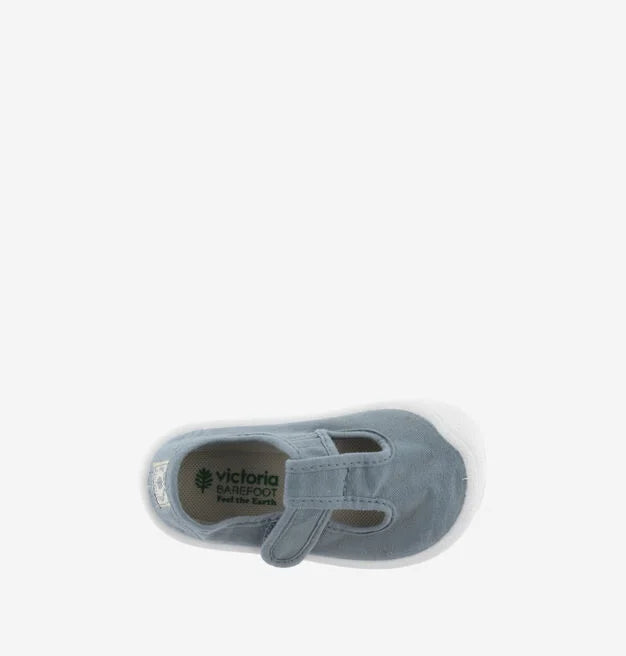 VICTORIA BOSCO BAREFOOT SANDALIA LONA DREC® PEPITOS ATLANTICO