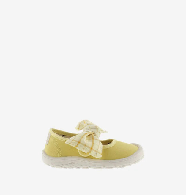 VICTORIA BOSCO BAREFOOT MERCEDES LONA & PAÑUELO CUADROS AMARILLO