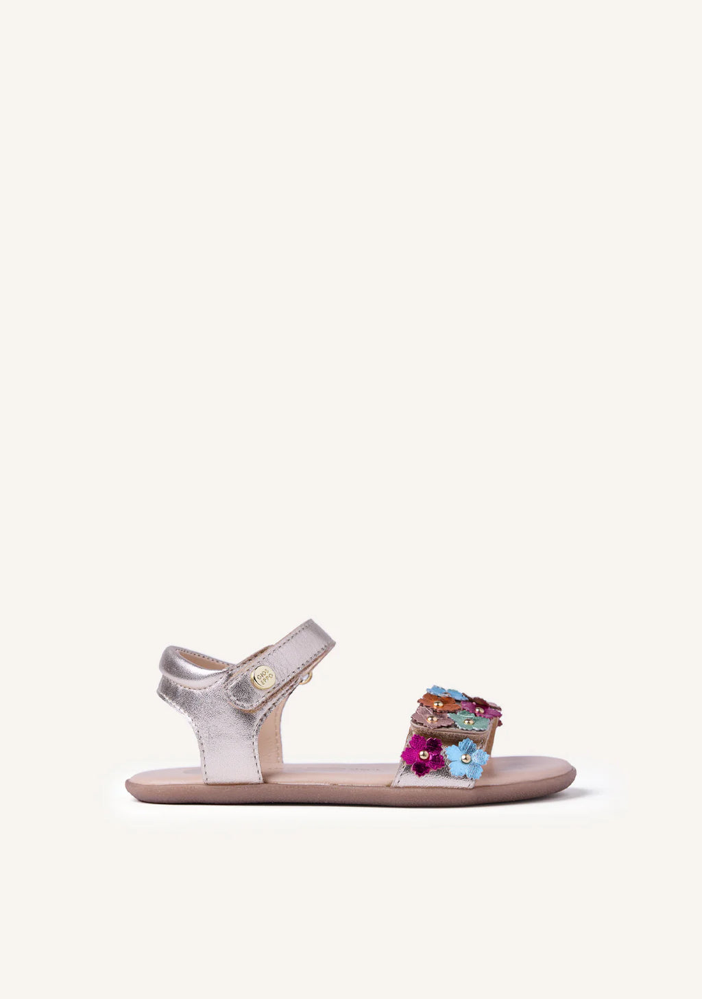 SANDALIAS GIOSEPPO BAREFOOT PIEL FLORES LOITOK