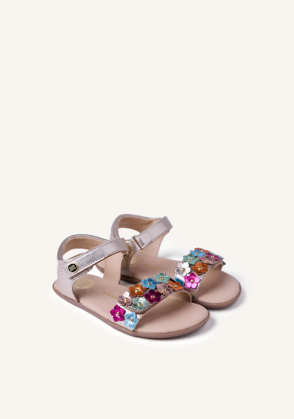 SANDALIAS GIOSEPPO BAREFOOT PIEL FLORES LOITOK