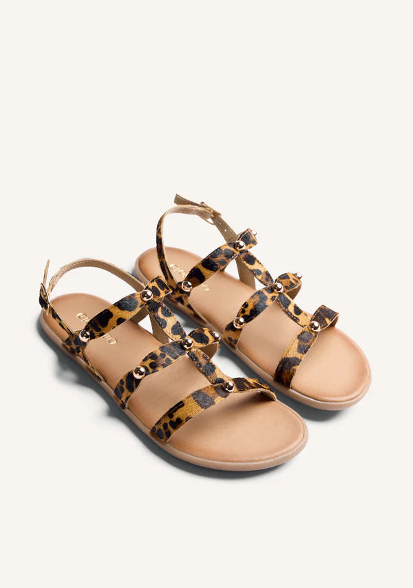 SANDALIAS GIOSEPPO BAREFOOT PIEL ESTAMPADO ANIMAL STEPNEY