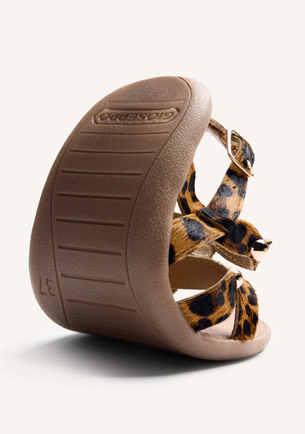 SANDALIAS GIOSEPPO BAREFOOT PIEL ESTAMPADO ANIMAL STEPNEY