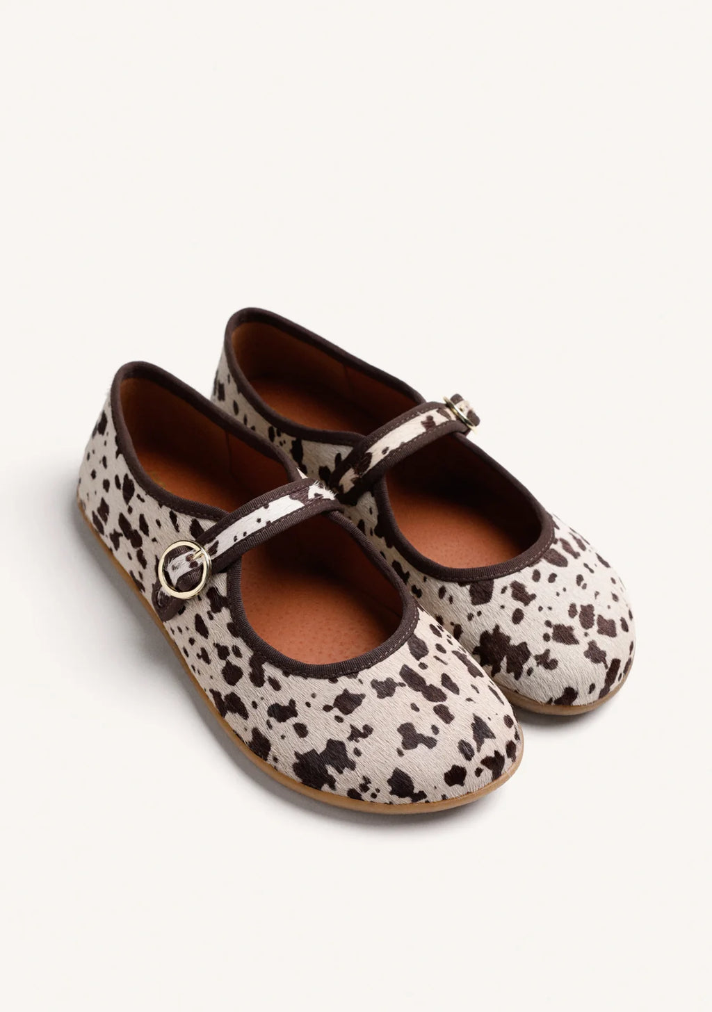 BAILARINAS GIOSEPPO BAREFOOT ESTAMPADO ANIMAL PIEL VACA