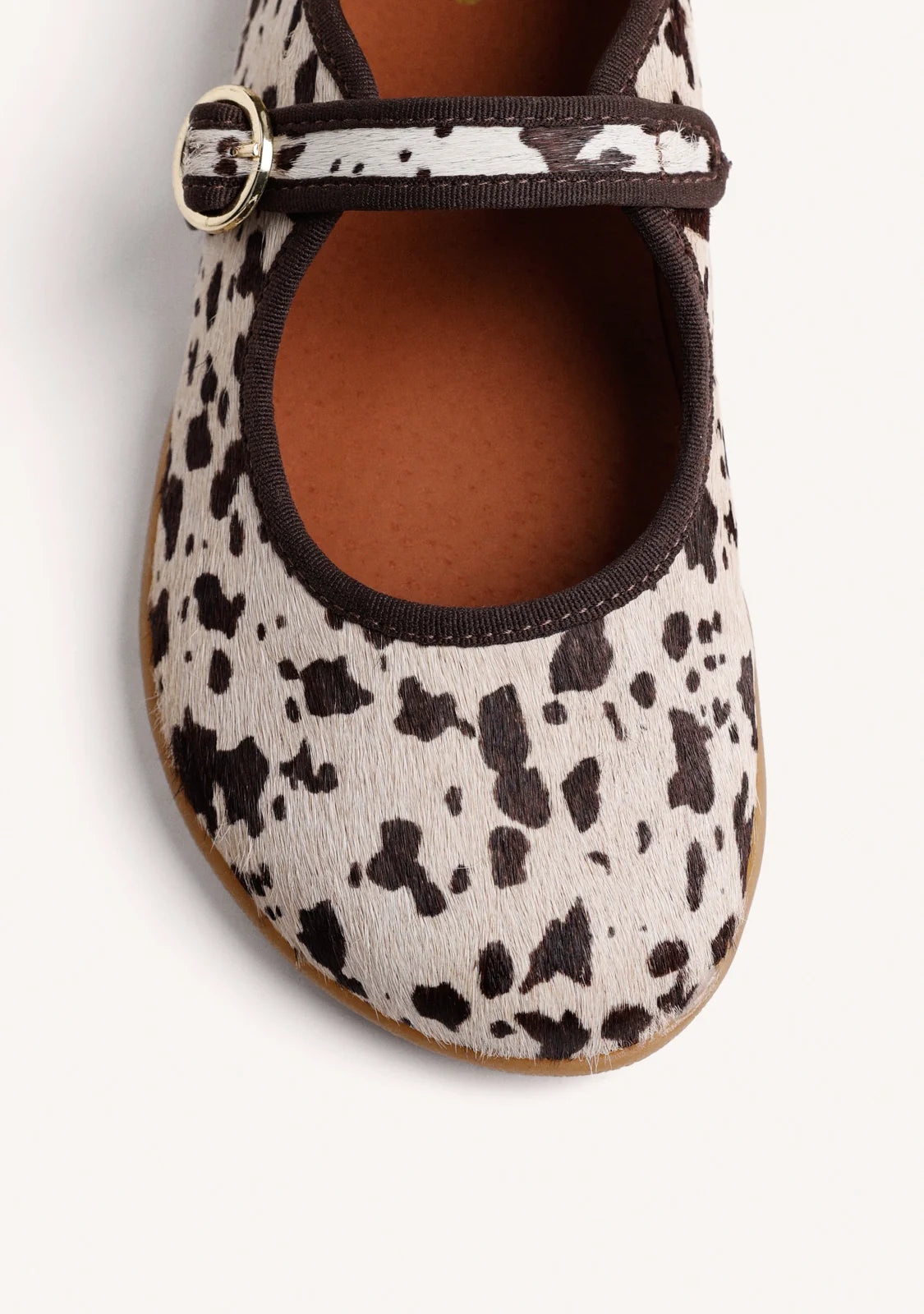 BAILARINAS GIOSEPPO BAREFOOT ESTAMPADO ANIMAL PIEL VACA