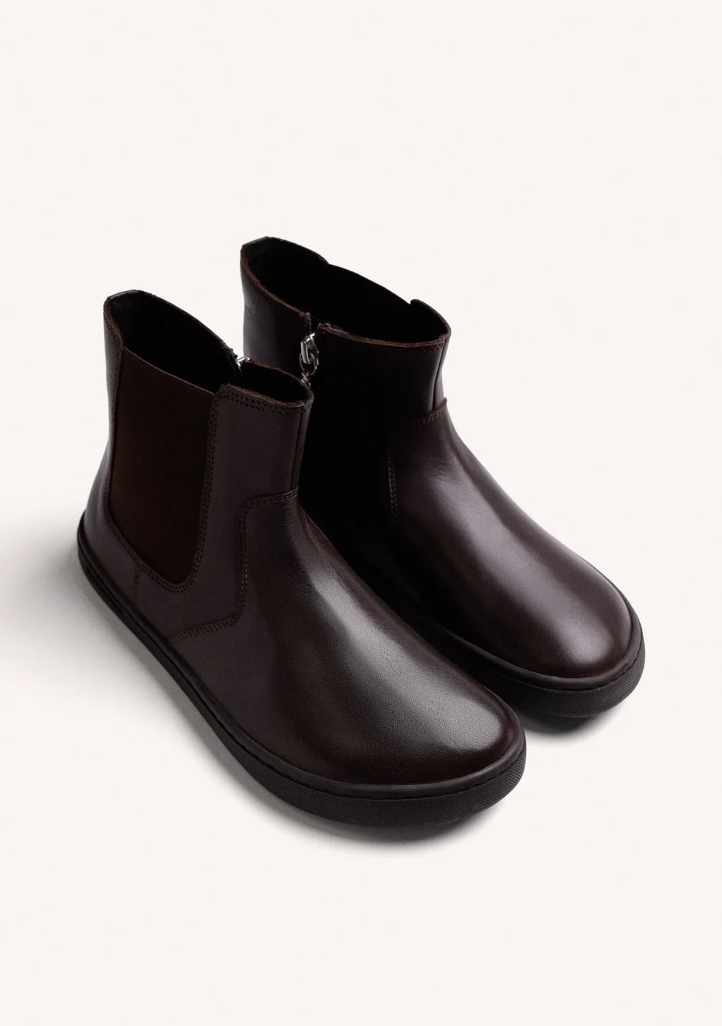 BOTINES GIOSEPPO BAREFOOT MARRÓN CHOCOLATE PIEL
