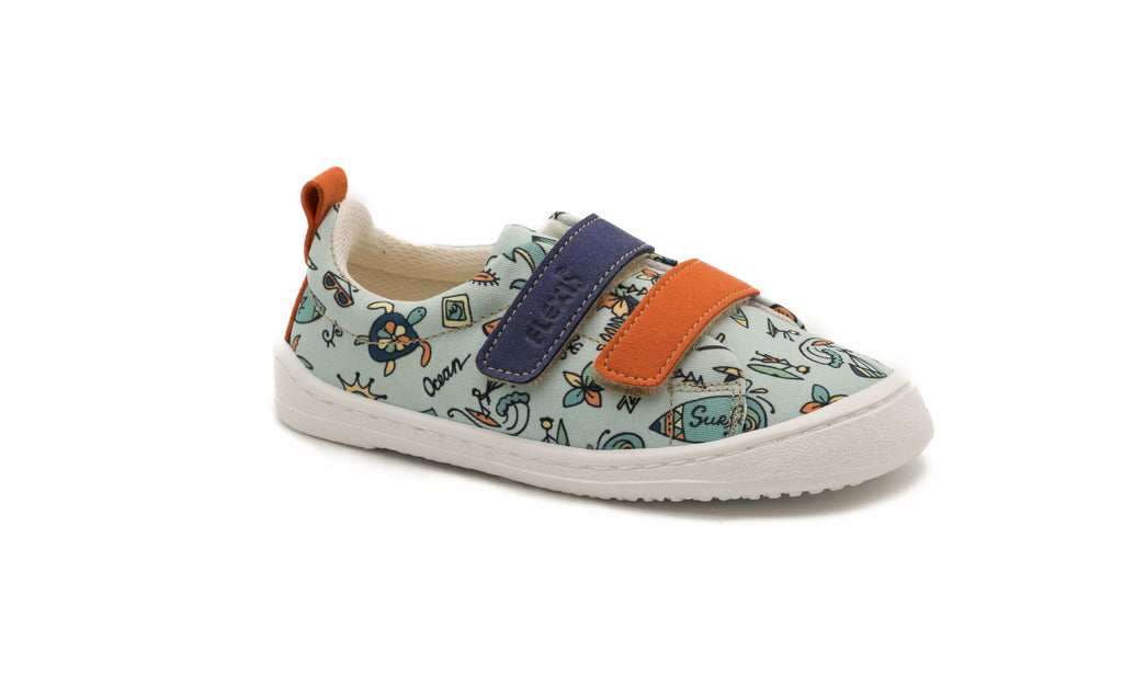 FlexiNens Seaqual Microsuede Papaya Navy