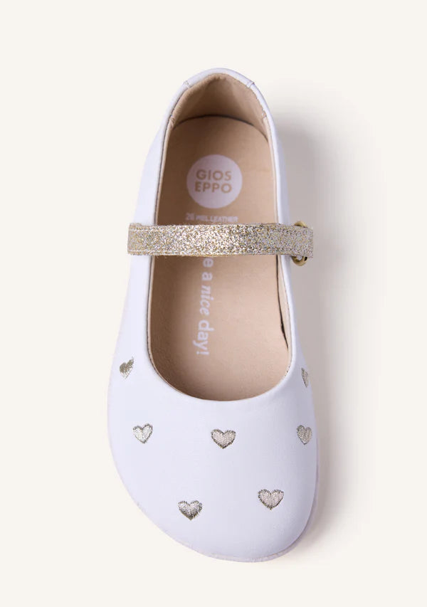 Gioseppo barefoot hemse bailarina corazones dorados