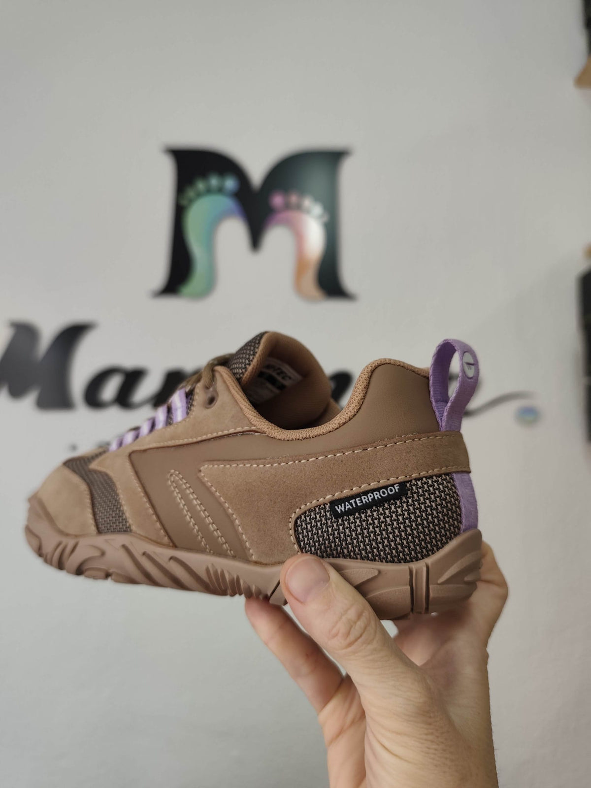 HiTec Fígaro low Waterproof taupe/lila