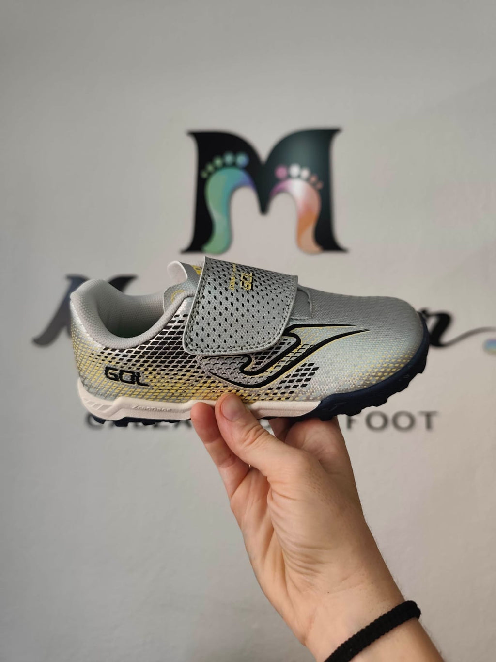 JOMA BAREFOOT GOL FUTBOL MULTITACO PLATA