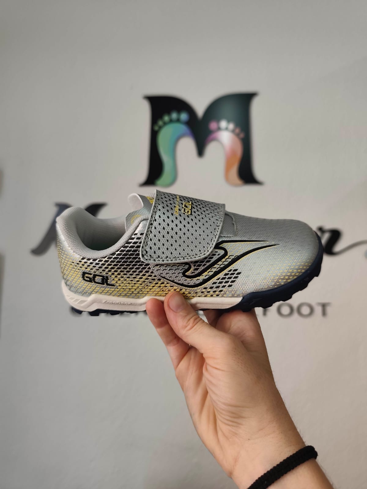 JOMA BAREFOOT GOL FUTBOL MULTITACO PLATA