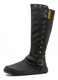 FLEXINENS BOTA CAÑA ALTA TACHAS NEGRO PIEL