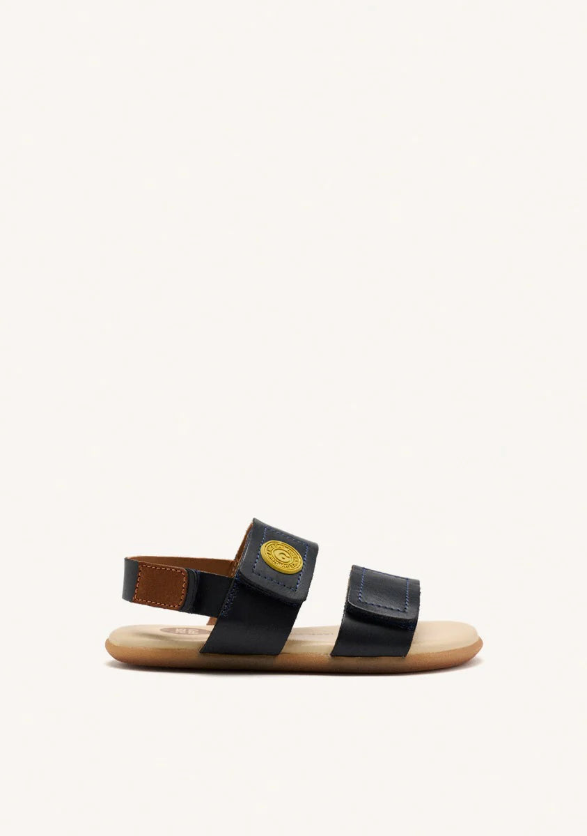 SANDALIAS GIOSEPPO BAREFOOT PIEL LENROOT MARINO