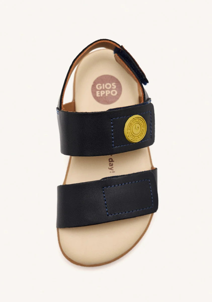 SANDALIAS GIOSEPPO BAREFOOT PIEL LENROOT MARINO
