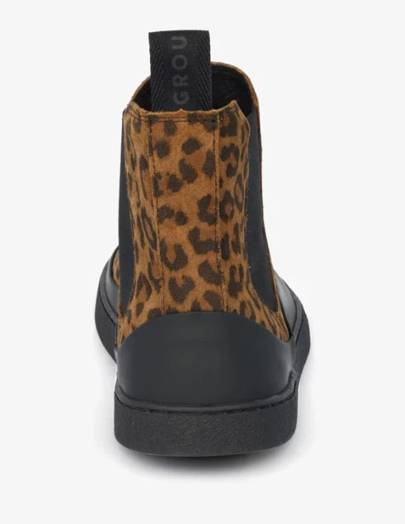 GROUNDIES SIENNA BOTIN LEOPARDO/BLACK