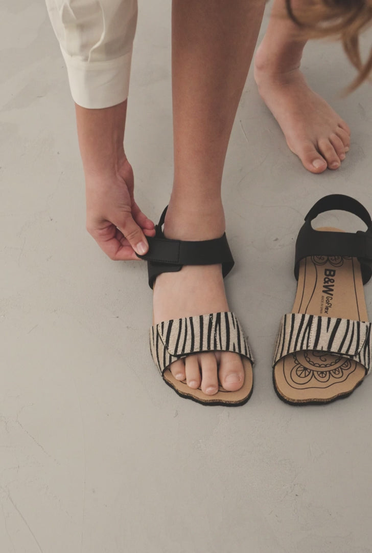 Sandalias Goflex Barefoot Cebra
