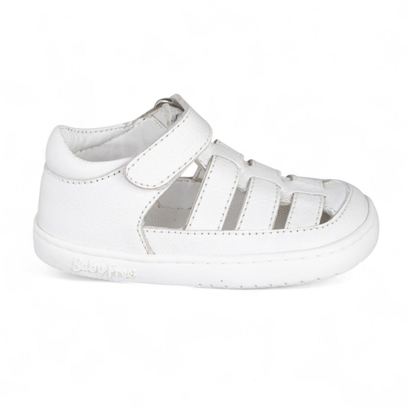 SANDALIA BAREFOOT SEMIABIERTA BABY FREE BLANCO