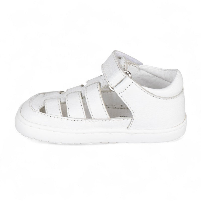 SANDALIA BAREFOOT SEMIABIERTA BABY FREE BLANCO