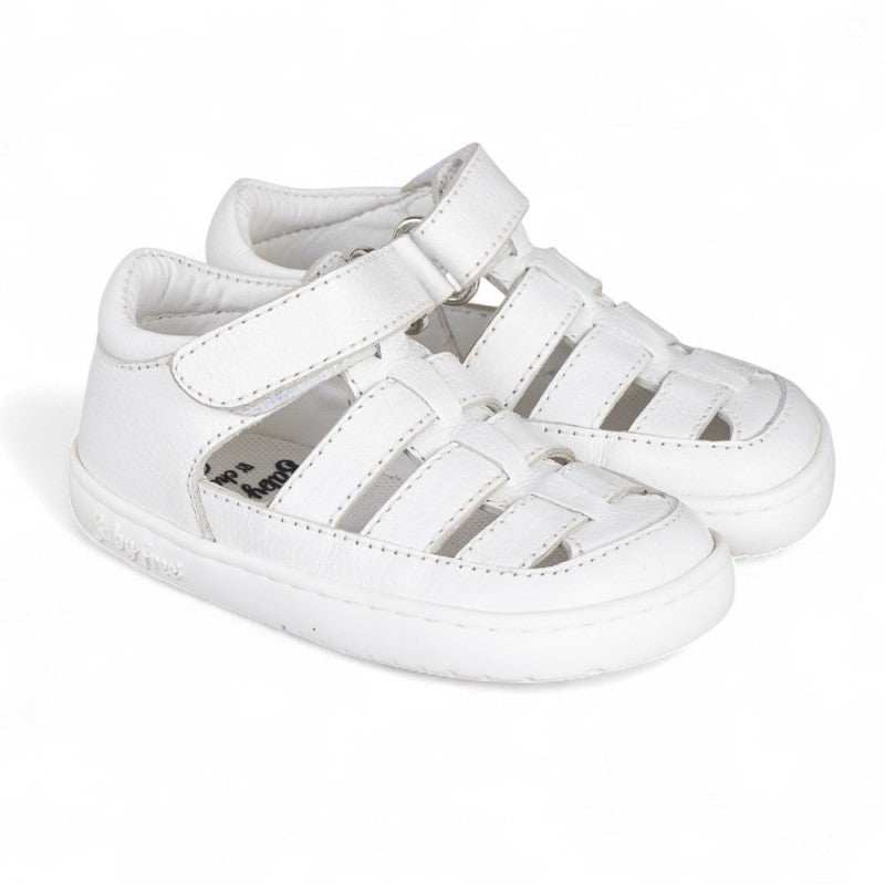 SANDALIA BAREFOOT SEMIABIERTA BABY FREE BLANCO